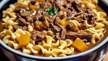 Crockpot Mississippi Beef and Noodles Recipe | Ultimate Comfort Food