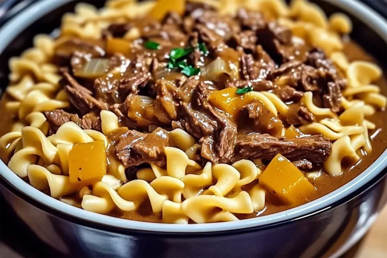 Crockpot Mississippi Beef and Noodles Recipe | Ultimate Comfort Food