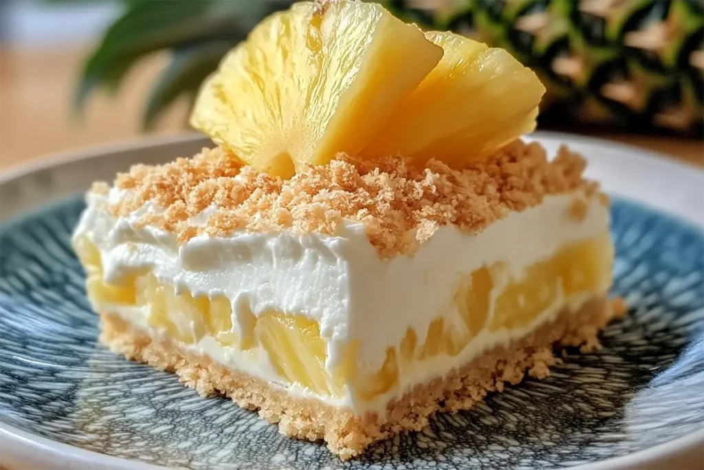 No-Bake Pineapple Cream Dessert