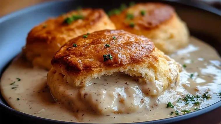 Stuffed Biscuits and Gravy