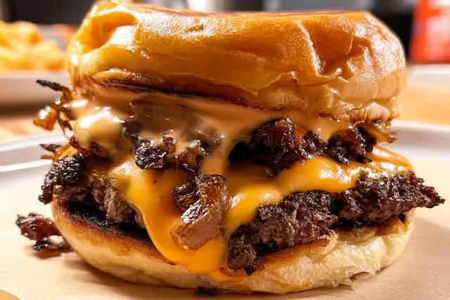 homemade smash burger
