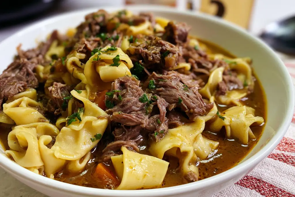 Mississippi beef and noodles