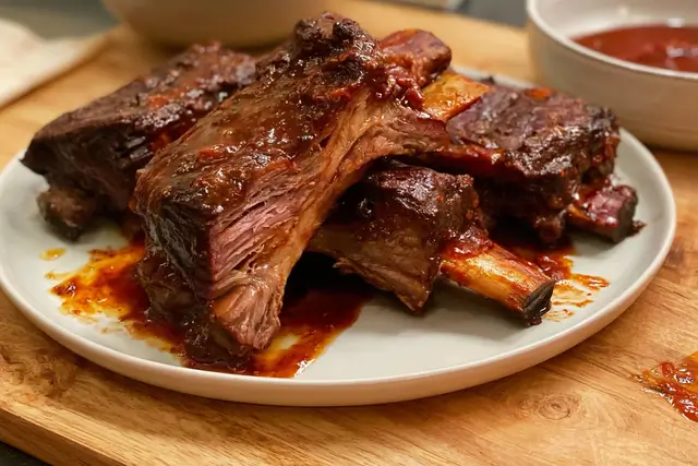 crockpot BBQ beef ribs