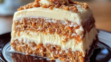 Heavenly Honeybun Carrot Cheesecake Cake - A Swirl of Spice & Sweetness!