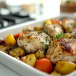 Simply Delicious Chicken and Veggies Dinner Plated