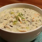 Chicken soup with wild rice