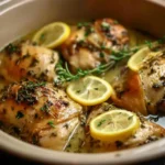 Easy Slow Cooker Chicken with Lemon and Garlic