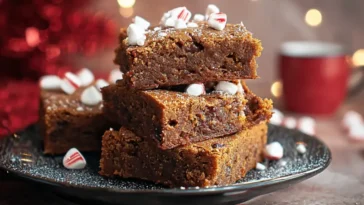 Gingerbread dessert bars