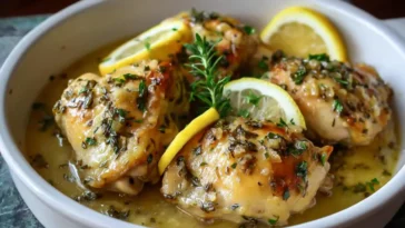 Garlic Lemon Chicken Crockpot Dinner