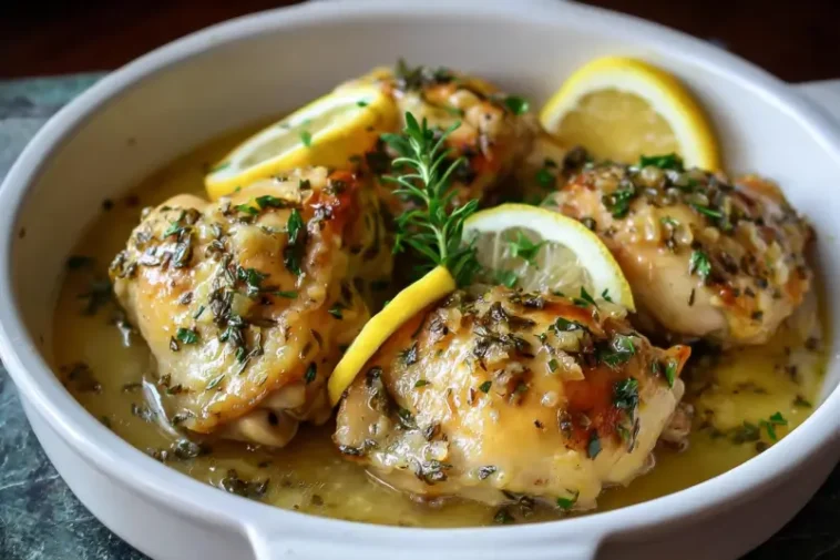 Garlic Lemon Chicken Crockpot Dinner
