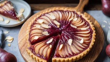 red wine pear dessert