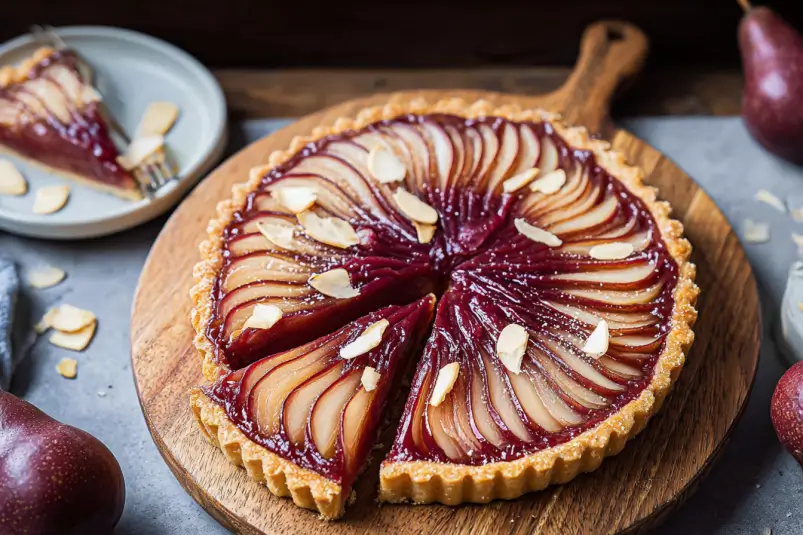 red wine pear dessert