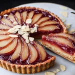 almond pear tart