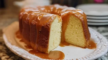 Moist cream cheese pound cake