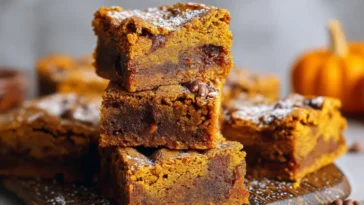 Fall blondie recipe