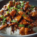 Mongolian chicken with garlic and ginger