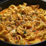Creamy spicy chicken tortellini