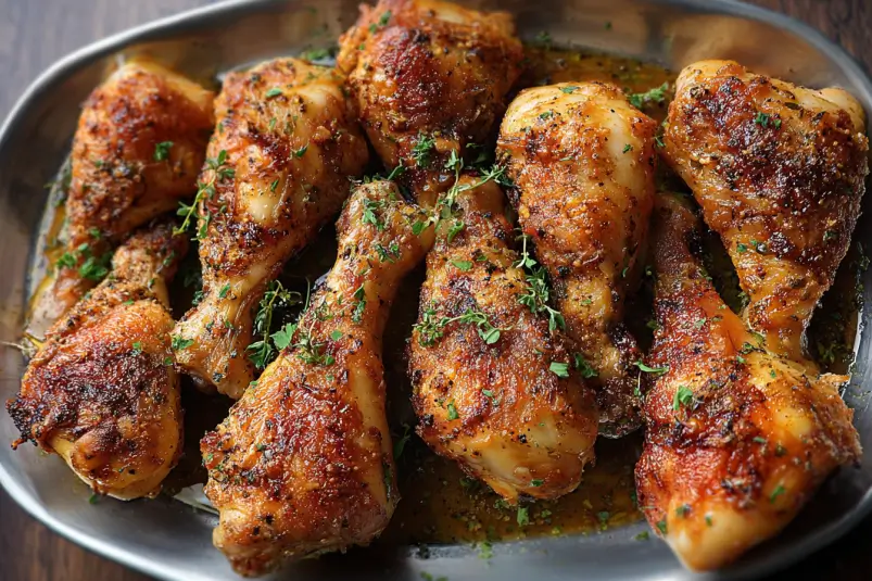 Crispy Baked Chicken Legs Recipe 4 crunchy chicken