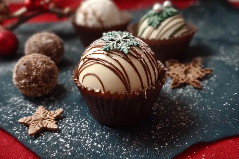 Christmas cocoa bombs