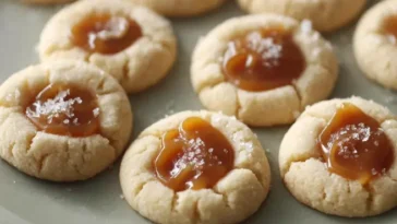 buttery thumbprint cookies
