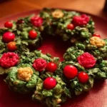 Christmas Wreaths Recipe 6 marshmallow cornflake wreaths