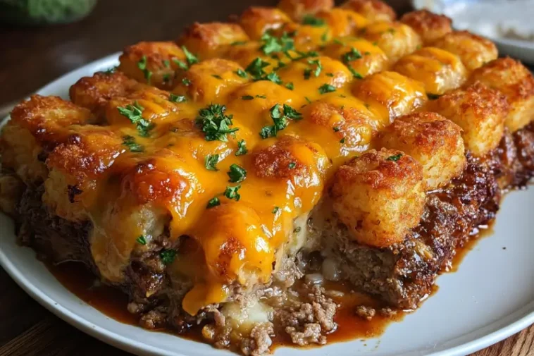 beef tater tot bake