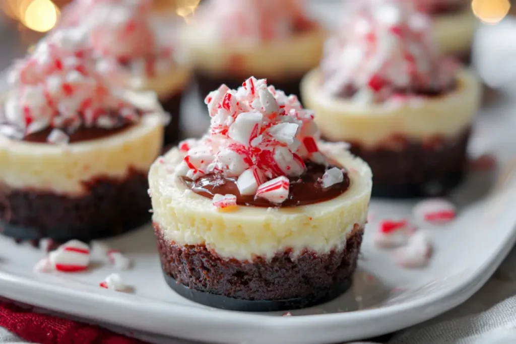 mini holiday cheesecakes
