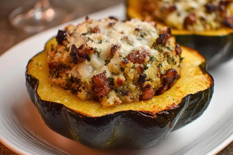 roasted acorn squash with filling