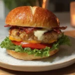Healthy Chicken BLT Burgers