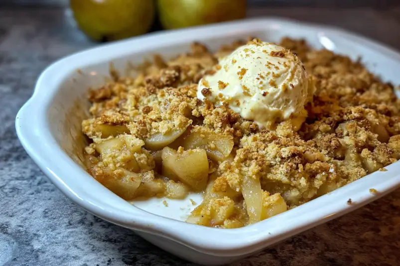 Homemade Pear Crumble