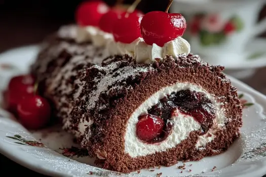 Black Forest Cake Roll