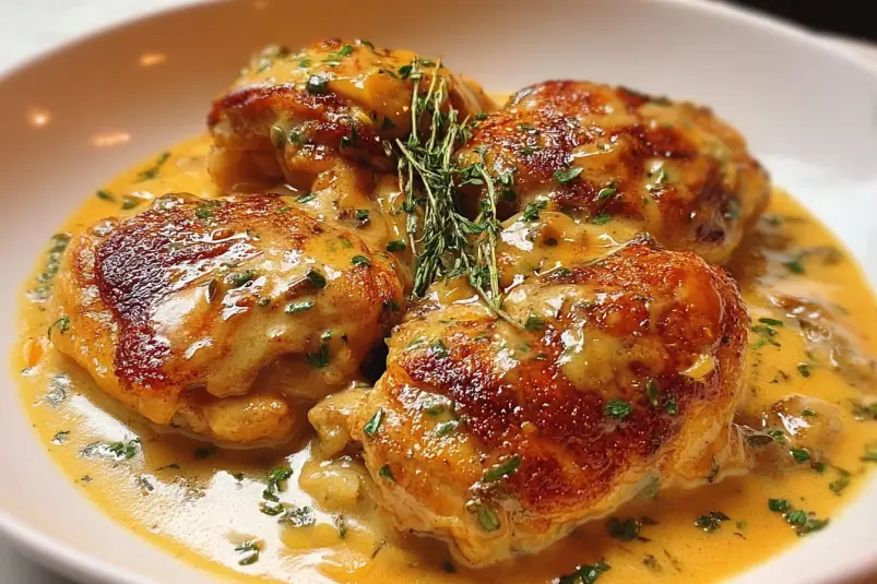 Creamy Skillet Chicken Thighs