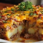 Meatloaf Casserole with Mashed Potatoes
