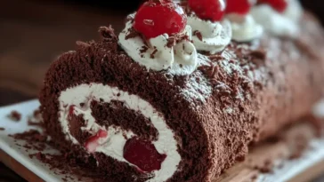 Swiss Roll with Cherries