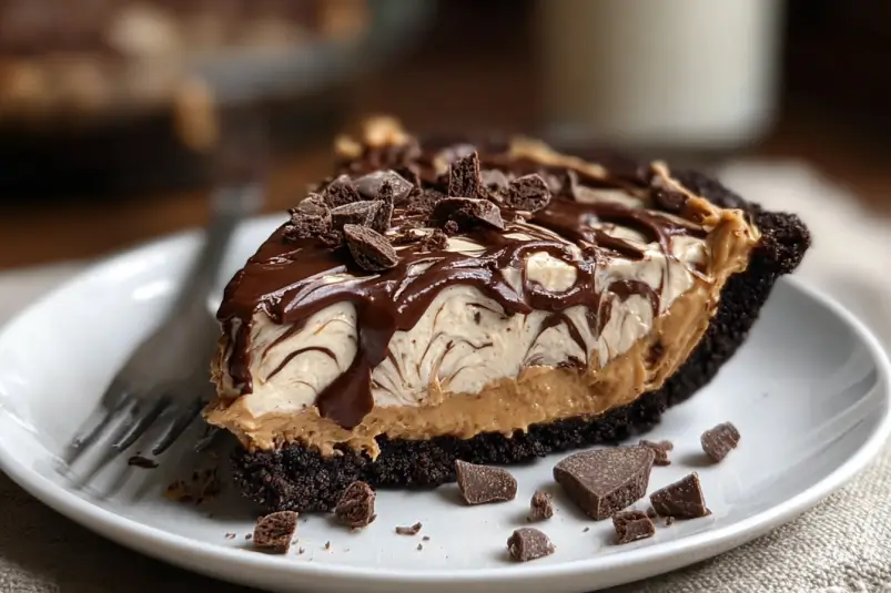 Chocolate and peanut butter pie recipe
