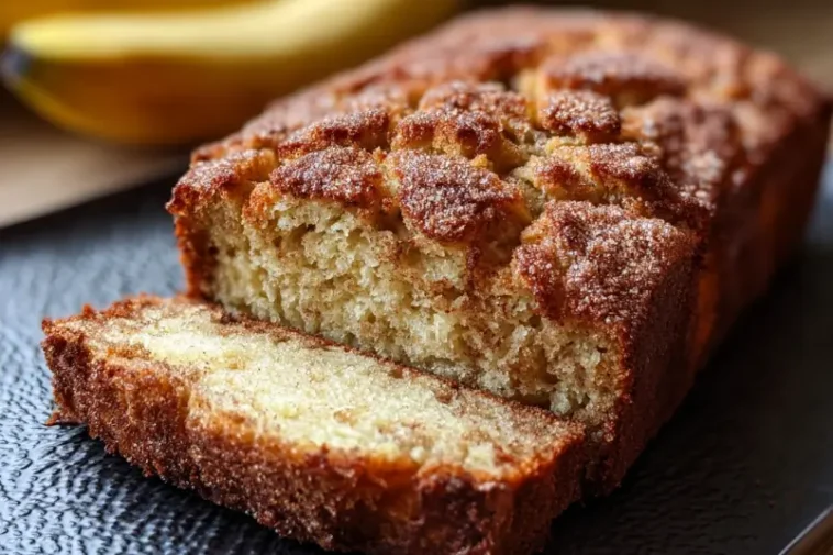 Best Banana Bread with Cinnamon Sugar