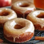Easy baked doughnuts with glaze