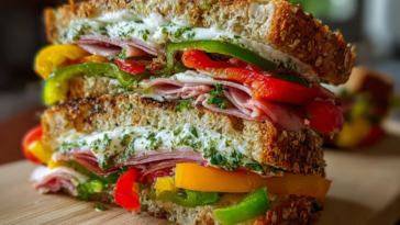 Crunchy Bell Pepper Sandwich