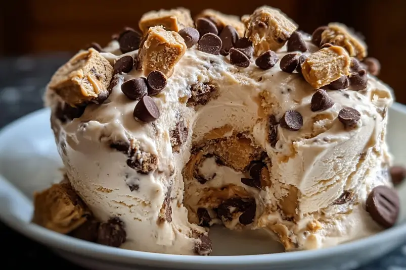 No-churn Snickers ice cream