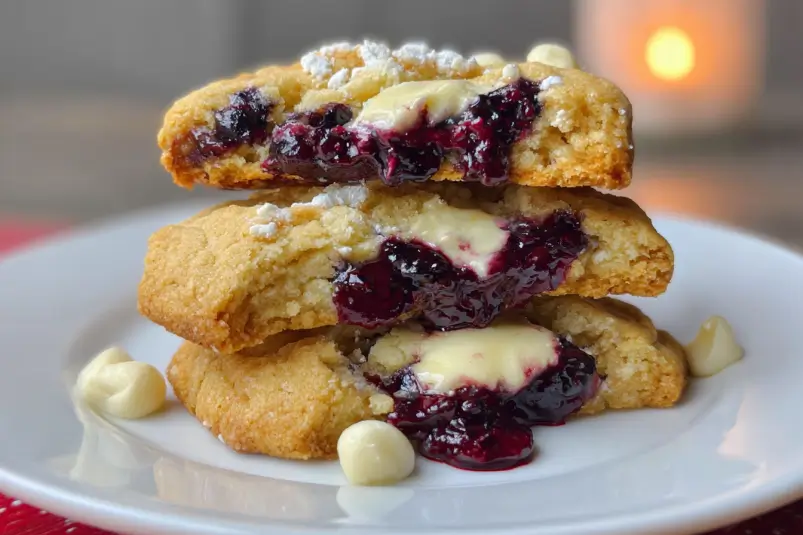 Blueberry Cheesecake Cookies Recipe (Easy & Delicious) 4 Cream Cheese Blueberry Cookies