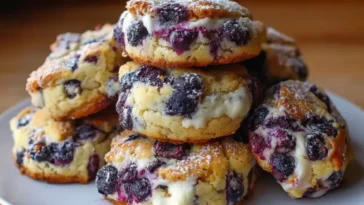 Soft blueberry cookies