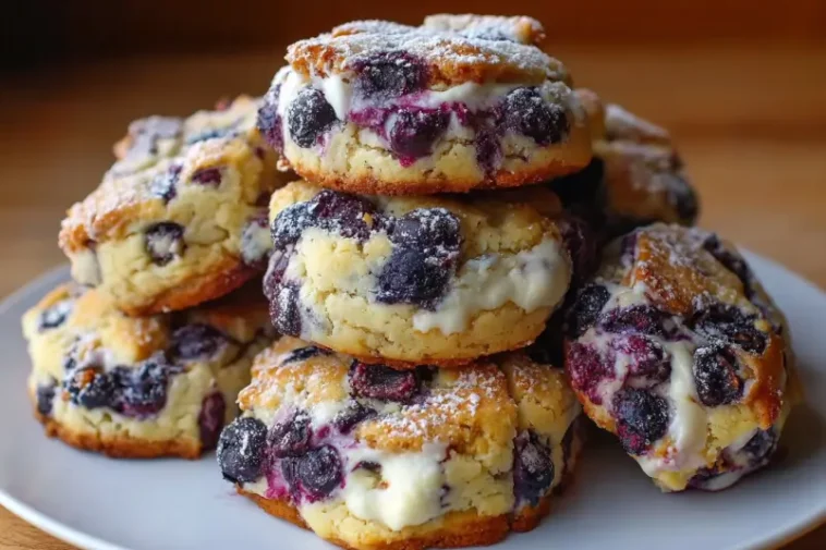 Soft blueberry cookies