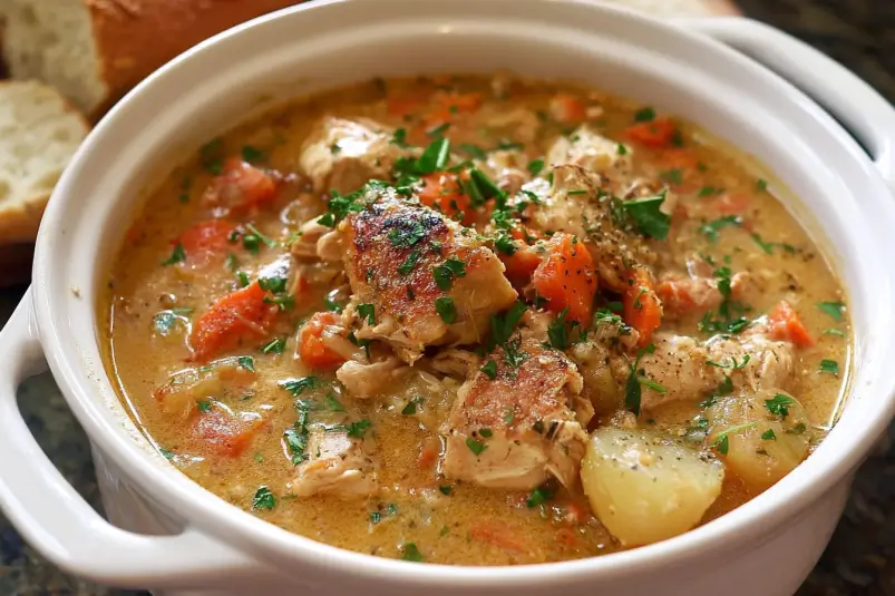 Garlic parmesan chicken crockpot recipe