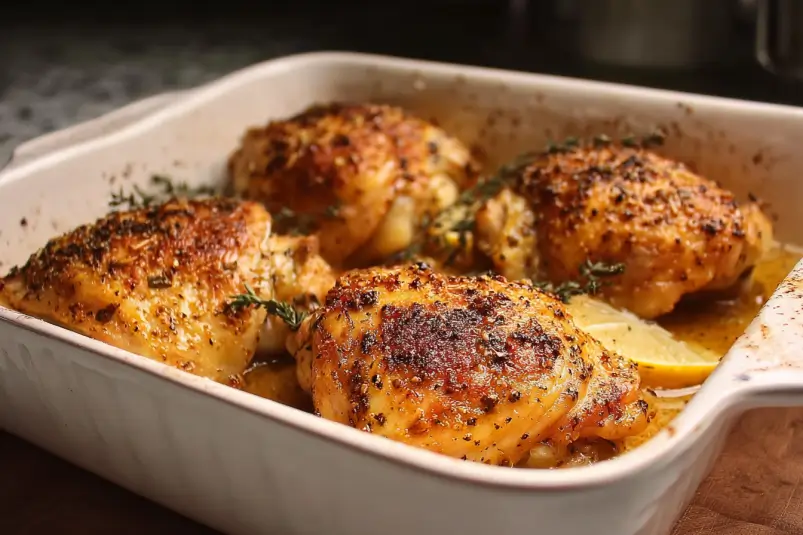 Easy Baked Chicken Thighs: A Flavorful and Effortless Meal 4 Simple Baked Chicken Thigh Recipe