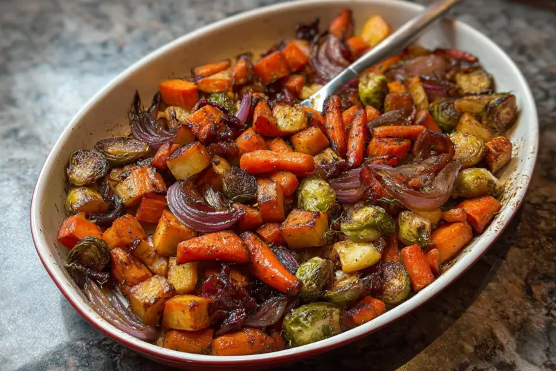 Healthy Glazed Roasted Vegetables
