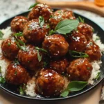 Garlic Honey Glazed Meatballs