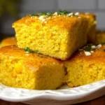Soft cheesy cornbread