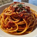 Simple spaghetti dinner