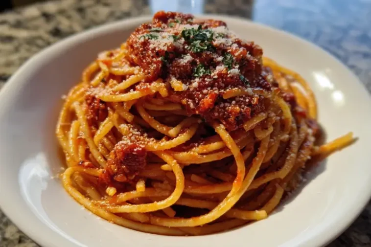 Simple spaghetti dinner