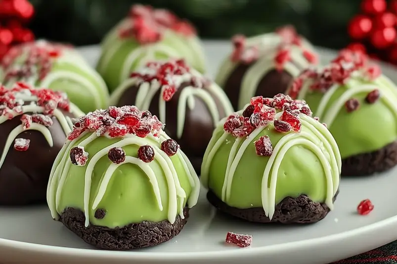 Grinch Oreo Balls